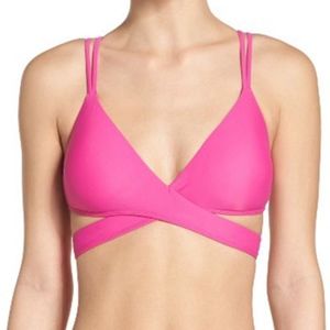 BCA by Rebecca Virtue Move Along bikini top wrap L